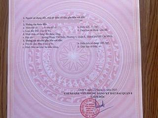 Nhà q8 p5  5x14.5m, đẹp như siêu mẫu  vào ở ngay  4 tầng btct kiên cố