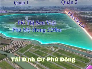 Cần bán tđc. phú đông đối diện công viên sát sen việt phú mỹ hưng + kết nối cầu cát lái