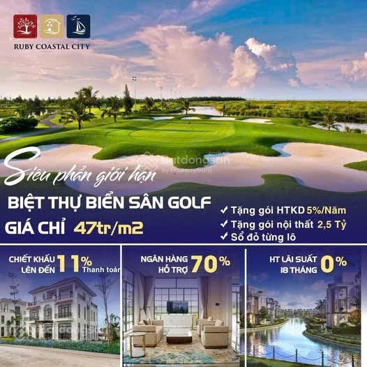 Chủ nhà bán biệt thự sân golf đồ sơn, hải phòng. giá bán 19 tỷ. 0963 805 ***