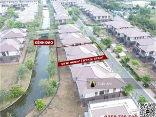 Siêu phẩm biệt thự kênh đào 443m2 giá tốt  gần clubhouse, công viên  ck 23%  htls 30 tháng