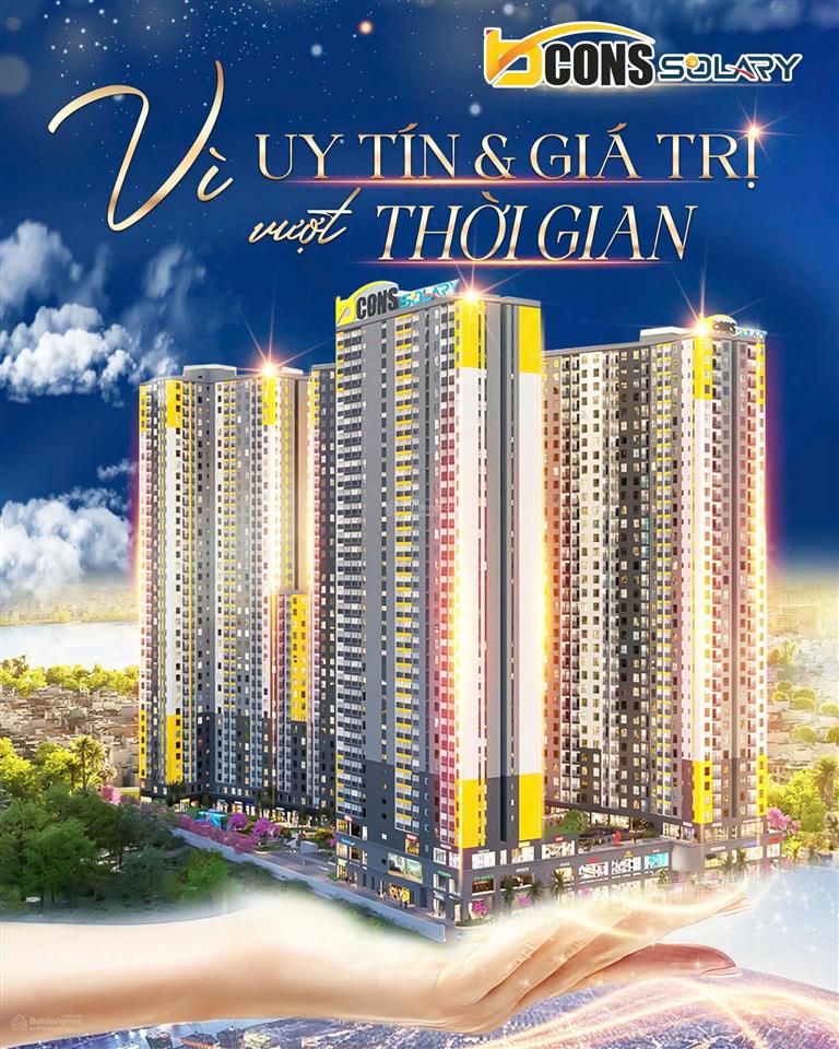 Bán cc 2pn, 2wc, giá cực chất chỉ với 1,6 tỷ, 52m2 tại bcons solary, dĩ an, bình dương