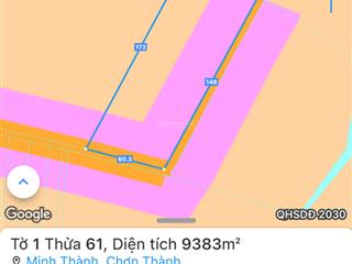 Bán đất kp5, minh thành, chơn thành, bình phước, 15,5 tỷ, 9383 m2, uy tín, hot!