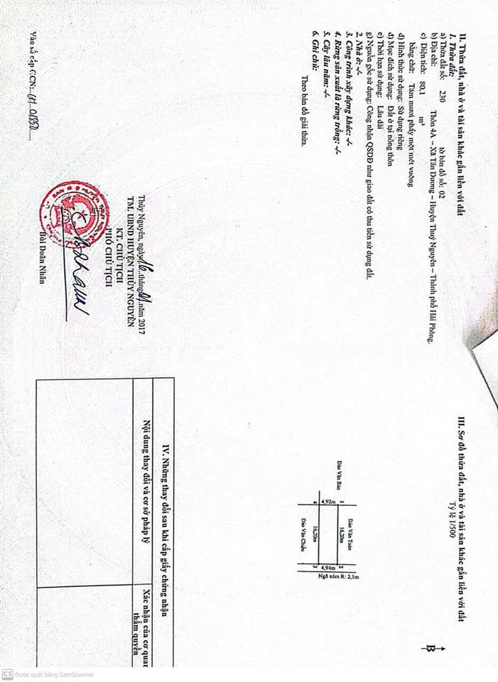 Bán nhà riêng tại dương quan, thủy nguyên, hải phòng, 4,4 tỷ, 80m2