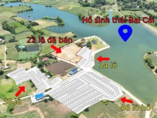 Bán đất view ngay gần mặt hồ nghỉ dưỡng, full thổ cư, mặt đường rộng lớn