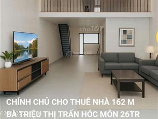 Bán đất tặng nhà mới 164m2, thị trấn hóc môn 2 lầu.