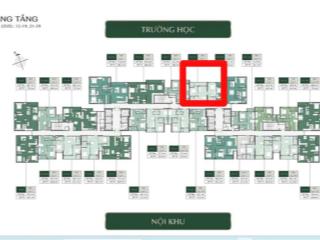 Giá tốt căn 2n 2vs, 62m2 tầng trung view thoáng tòa a3 giá 5820 thu về còn ahls đến 2027