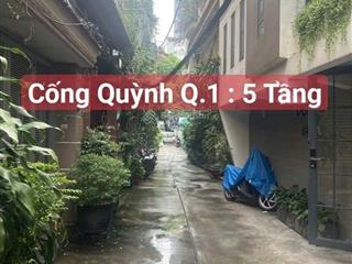 Bán nhà q.1  3.6 x 11 / 5 tầng 3pn+3wc. đường cống quỳnh