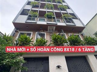 Bán toà nhà  chdv 8x18 tân phú mới xây sổ hoàn công, pccc đạt chuẩn ub cấp
