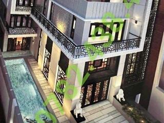 Bán village thủ đức  12.5 x 24 / 5 tầng thang máy hồ cá koi sân đậu 5 xe hơi , 4 pn master.