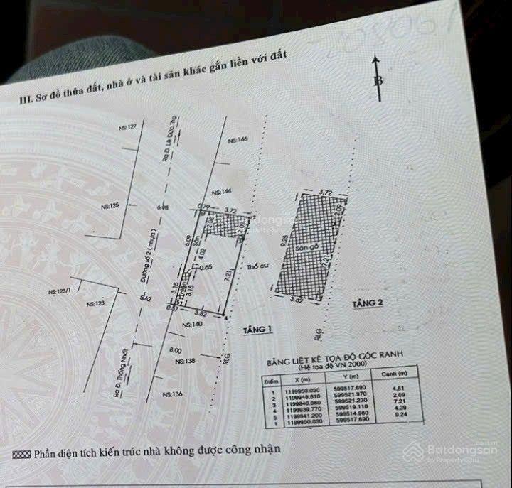 Bán nhà = 3kiot 9.2 x 5m, 1 lầu, p. 16 q. gv đường nhựa 8m ở & kd
