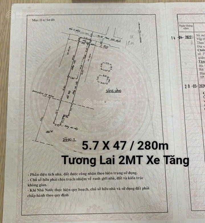 Bán đất 5.7 x 47m phạm văn chiêu, tương lai 2 mặt tiền lớn