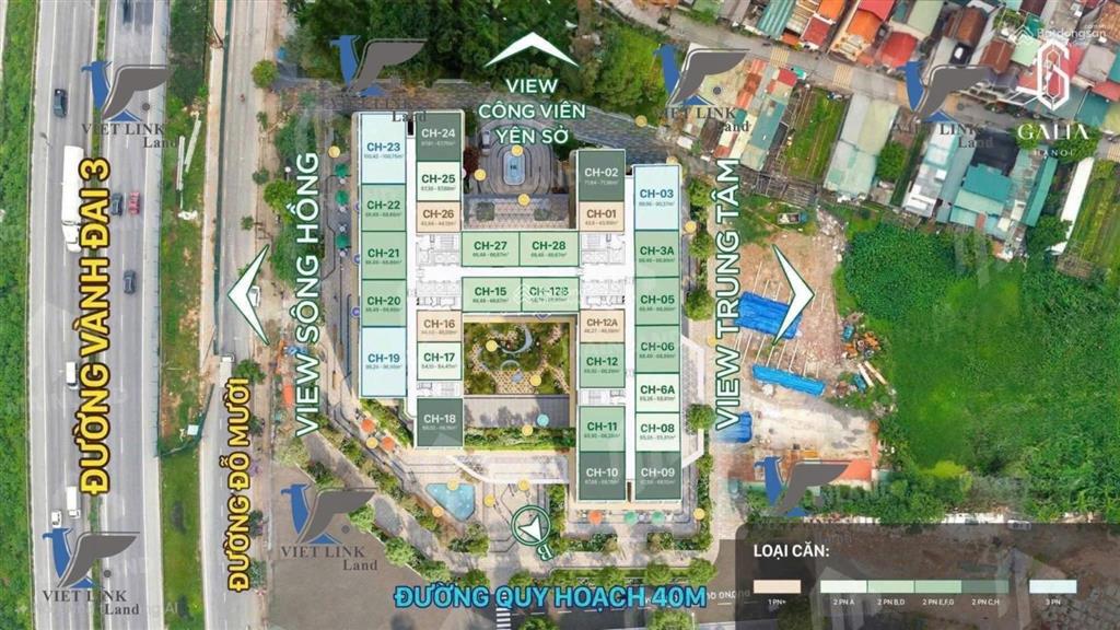 Hàng hiếm quỹ 10 căn 2n, 3n cuối cùng galia hanoi cao cấp nhất q. hoàng mai ck 19% vốn từ 750tr