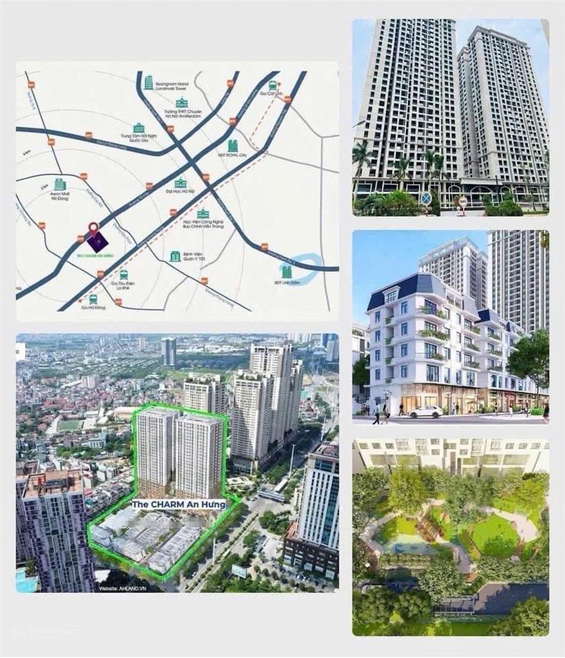 Hàng hiếm 4tỷ sở hữu ngay căn hộ 2n, 73m2 the charm an hưng, hà đông, ck ngay 3%, 2026 nhận nhà
