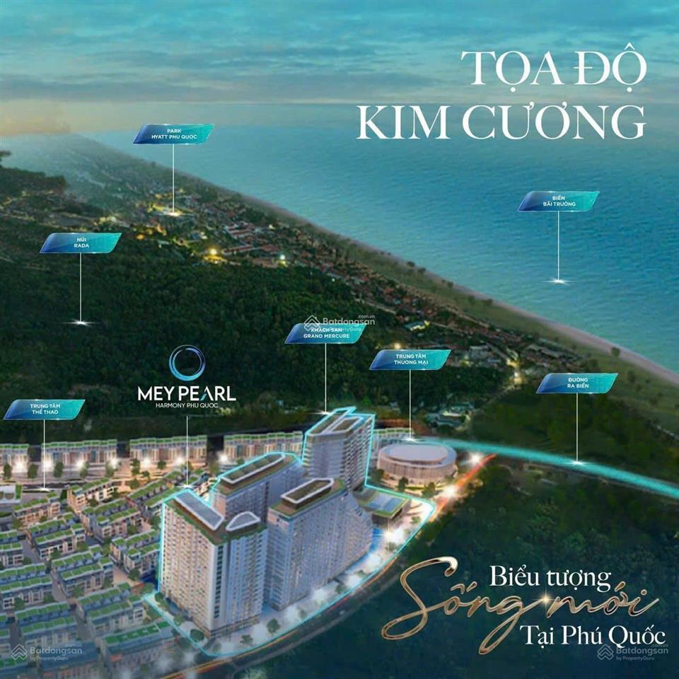 Giá 2,5tỷ(vốn 400tr)có ngay căn hộ view biển 1n+ meypearl hamony phú quốc,ck 18%dtcho thuê 50tr/th