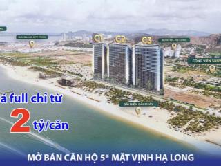 Vốn chỉ từ 500tr sở hữu ch toà c2 tầng cao view đẹp trọn vịnh di sản, ck 16,5% full nt