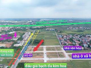 Mở bán lô đất đấu giá bạch đa kim hoa, mê linh hà nội giá 55tr/m2