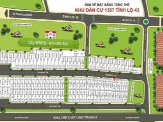 Bán đất kdc nam cường tỉnh lộ 43 sổ riêngđường 5m vỉa hè 3m giá 3,4tỷ 0975 058 ***