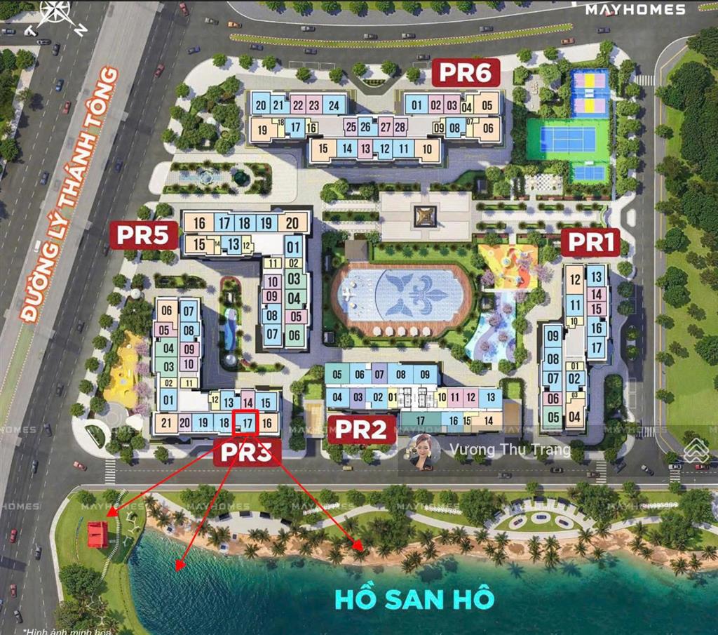 Bán căn 2n 2vs 61,1m2 view hồ san hô siêu thoáng đẹp tòa pr3 vinhomes ocean park. nhận nhà t4/2027