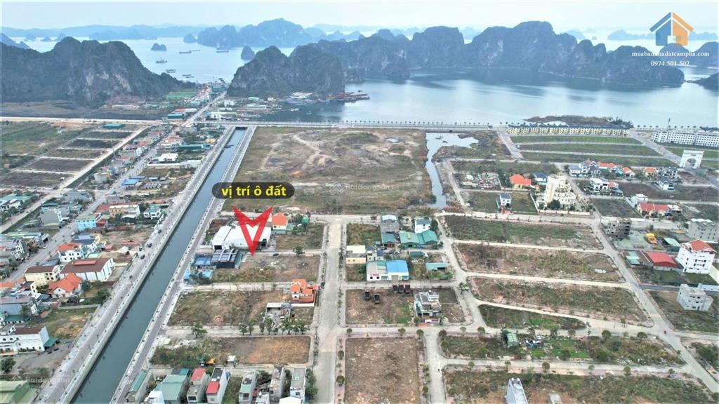 Bán đất biệt thự hướng nam cẩm bình 291 m2, 16,5 triệu/m2, bao đẹp, hot