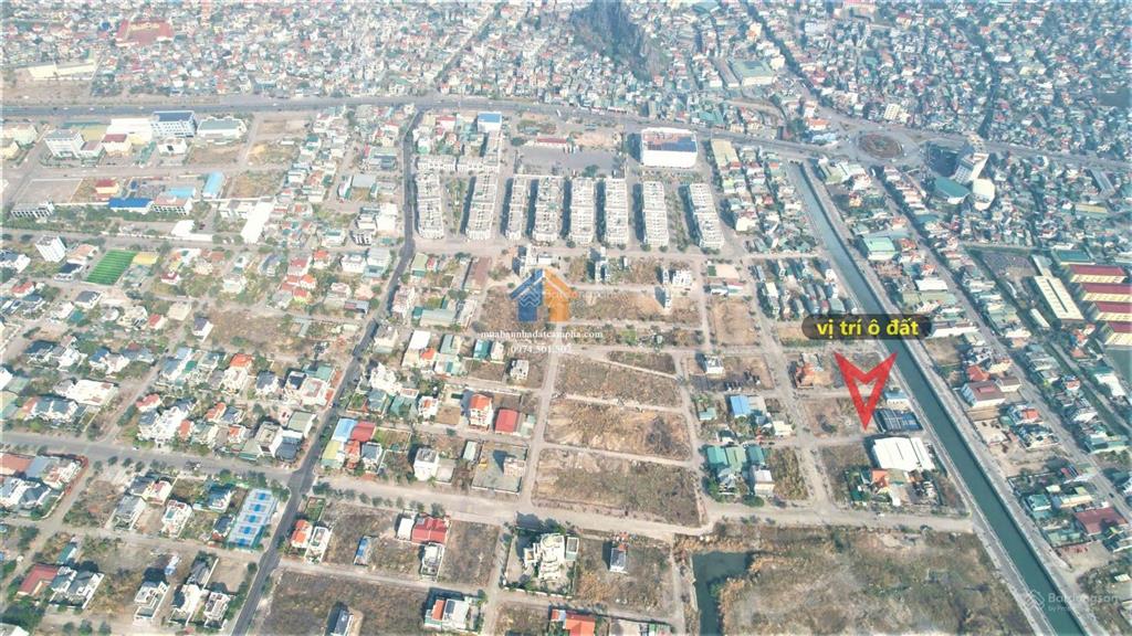 Bán đất biệt thự hướng nam cẩm bình 291 m2, 16,5 triệu/m2, bao đẹp, hot