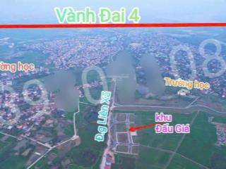 Bán đất đấu giá thôn nại châu, chu phan, mê linh  100m²  giá 3.8 tỷ, sổ đỏ chính chủ