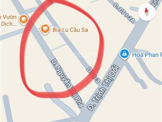 Đất trống đông thạnh  122m2 nở hậu  mặt tiền xe hơi né  5 tỷ