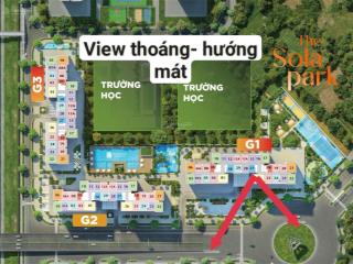 Siêu hiếm  căn 3n76m2 toà g2 sola park giá 5,350 tỷ trục đẹpview mặt thoáng , hướng mát