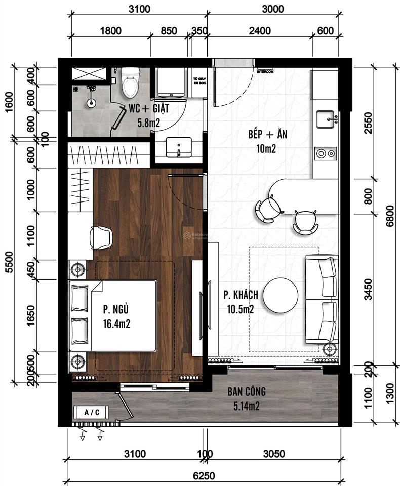 Căn hộ cao cấp tại fiato city nhơn trạch, 2,1 tỷ/căn, 52m2, siêu đẹp, nhiều tiện ích
