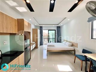 Trống studio tách bếp 35m2 nội thất như hình, bancol mát điện biên phủ, quận bình thạnh, gần quận 1