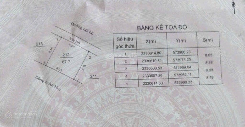 Mặt tiền 8m  giấc mơ của mọi nhà đầu tư!  cực phẩm đất dịch vụ trạm trôi 67,7m vuông đét
