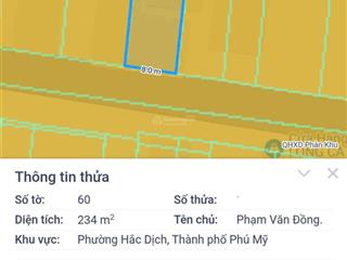 Đất đẹp tại hắc dịch, mặt tiền mỹ xuân  tóc tiên, 2,9 tỷ, 234m2, sẵn 2 căn kiốt