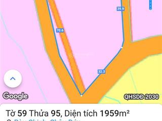 Cực sốc lô góc 3 mặt tiền tại xã bàu chinh châu đức, brvt. 1959m2, bám 140m mặt tiền