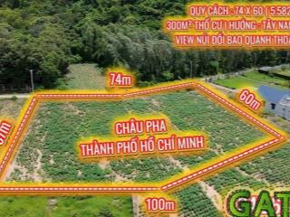 Bán đất tóc tiên, 13,6 tỷ, 5582m2, 300 thổ cư, mặt tiền rộng, pháp lý đầy đủ