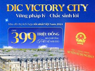 Bán đất nền cần thơ, dự án dic victory city, 1,1 triệu/m2. phường vị tân cần thơ.