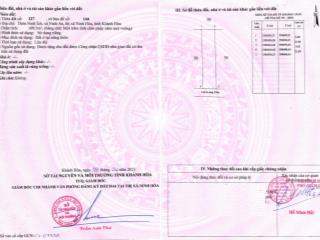 Tôi cần bán đất nền ninh an, thị xã ninh hoà, khánh hoà 803 triệu, 92.3 m2, sẵn sổ hồng uy tín