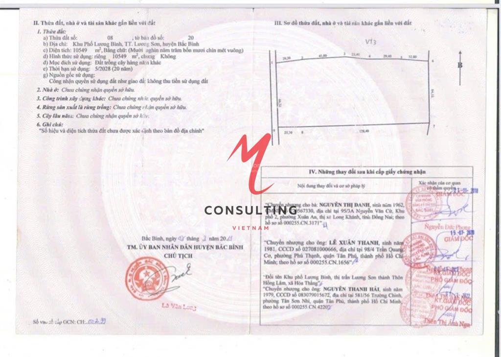 1 hecta đất vàng lương bình, tt lương sơn dt 66.3m x 160m giá bán 1.6 tỷ mẫn dễ thương