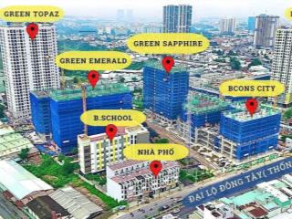 Bán cc bcons city, 53m2, kí trực tiếp chủ đầu tư  có cam kết cho thuê 12 tr/tháng