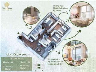 Chính chủ cần bán gấp căn hộ 3pn góc đẹp nhất dự án the charm an hưng