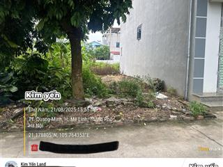 Lô đất 65,3m2 tại tổ 9 quang minh sát kcn  an cư lập nghiệp