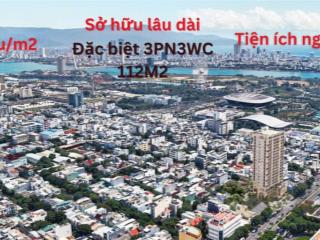 Chung cư đà nẵng, quỹ căn 3pn 119m2 view sông, mua trực tiếp chủ đầu tư. inbox