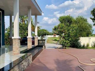 Cg nhà vườn trung lập hạ, củ chi. tổng diện tích 6000m2 nhà có thổ cư 86m2 gần chợ, trường học
