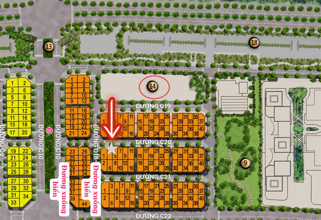 Hướng đông bắccăn độc quyềnnhà phố blanca citysun group vũng tàu  0911 323 ***