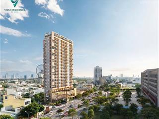 Bán căn hộ vista residence 2pn, 2wc ngay trung tâm tp. đà nẵng, nội thất liền tường cao cấp