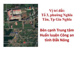 Bán đất thổ cư chính chủ, tổ 3, nghĩa tân, gia nghĩa, đắk nông