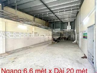 Cho thuê kho xưởng đường hương lộ 2, phường bình trị đông a, quận bình tân. giá 15 triệu/tháng
