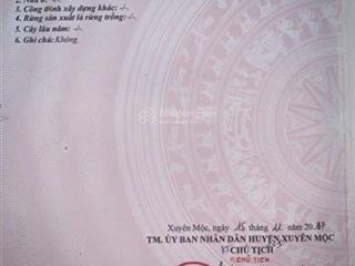 Chính chủ cần bán gấp 12.000m2 đất tại hoà hiệp, xuyên mộc, bà rịa vũng tàu giá 19.5 tỷ