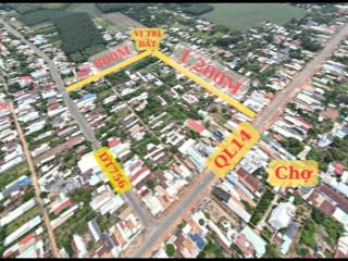 Bán đất mt nhựa ql14 chơn thành 264m2 tc shr trung tâm chợ dân đông sinh lời nhanh 360 triệu