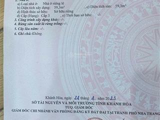 Bán nhà mặt phố nguyễn thị minh khai, 10,7 tỷ, 59.3m2, cách biển 5 phút đi bộ, nha trang