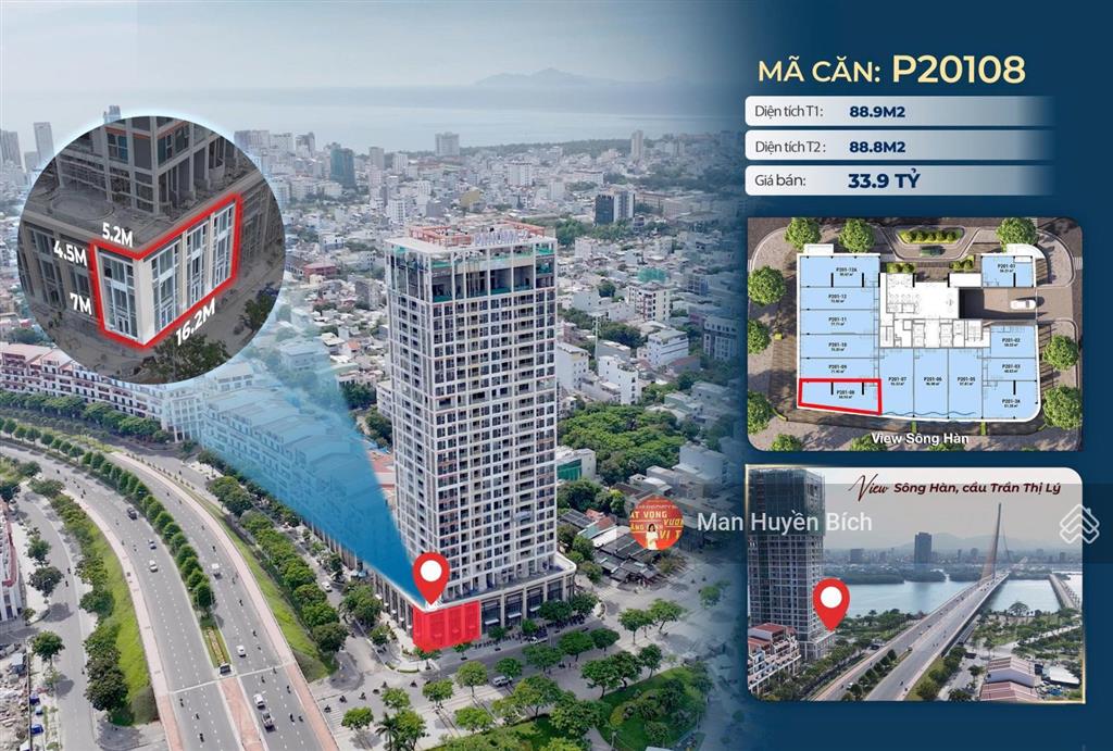 Chính chủ bán căn shophouse view sông hàn, pháo hoa, trần hưng đạo panomasuncosmogiá không chênh