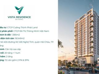 Bán nhanh căn hộ cao cấp trung tâm quận hải châu  vista residence, giá ưu đãi nhất